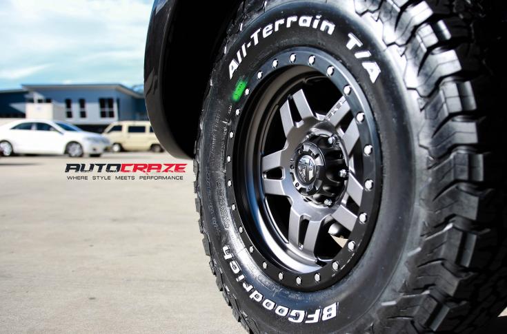 FORD RANGER ANZA MATTE ANTHRACITE WITH BLACK RING